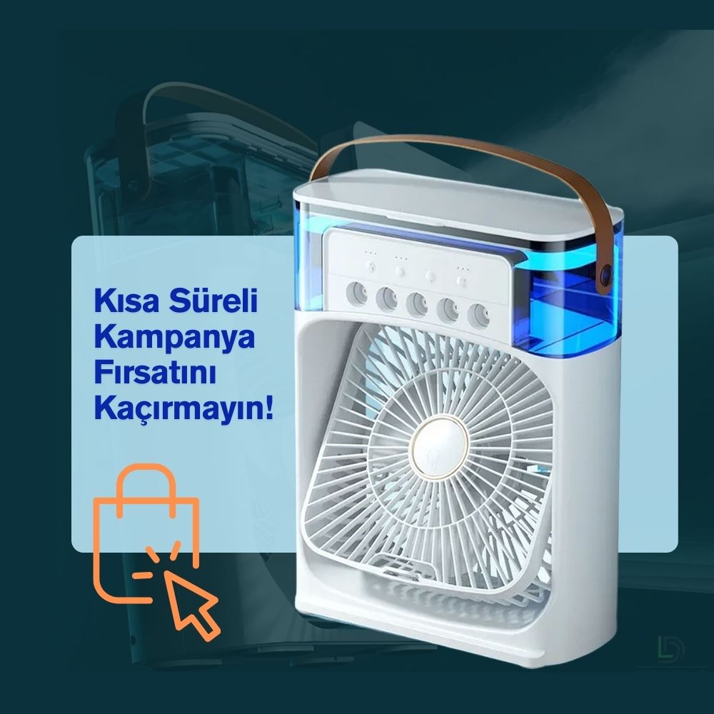 USB ve ışıklı Taşınabilir mini Klima  sipariş ver.